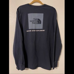 The North Face Long Sleeve Tshirt Blue XXL